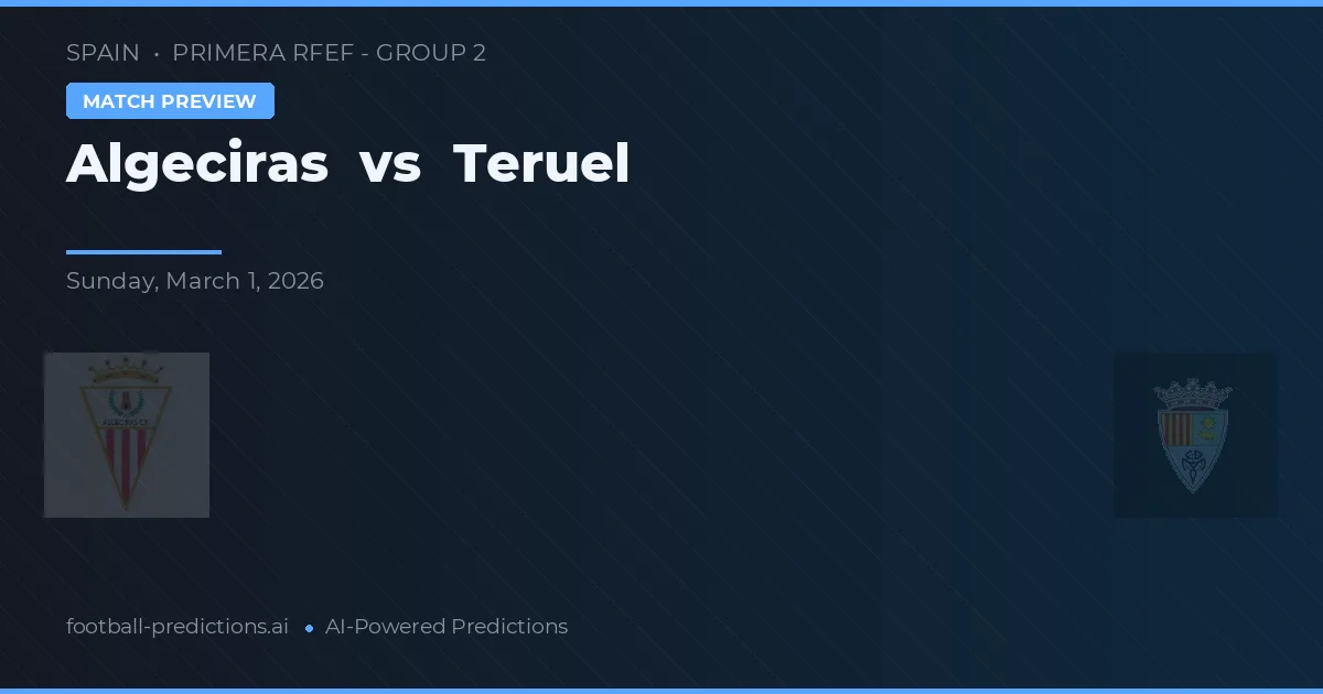 Algeciras vs Teruel — předpověď a náhled zápasu