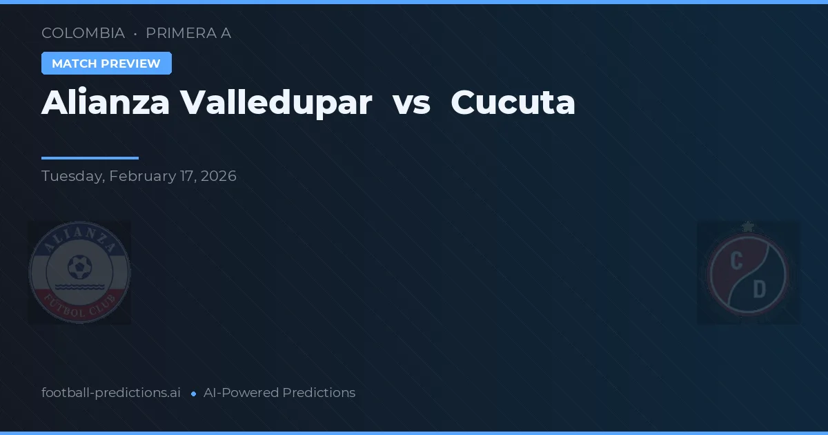 Alianza Valledupar vs Cúcuta — předpověď a náhled zápasu