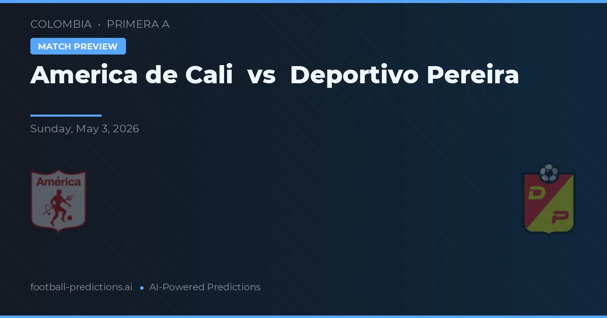 América de Cali vs Deportivo Pereira — předpověď a náhled zápasu
