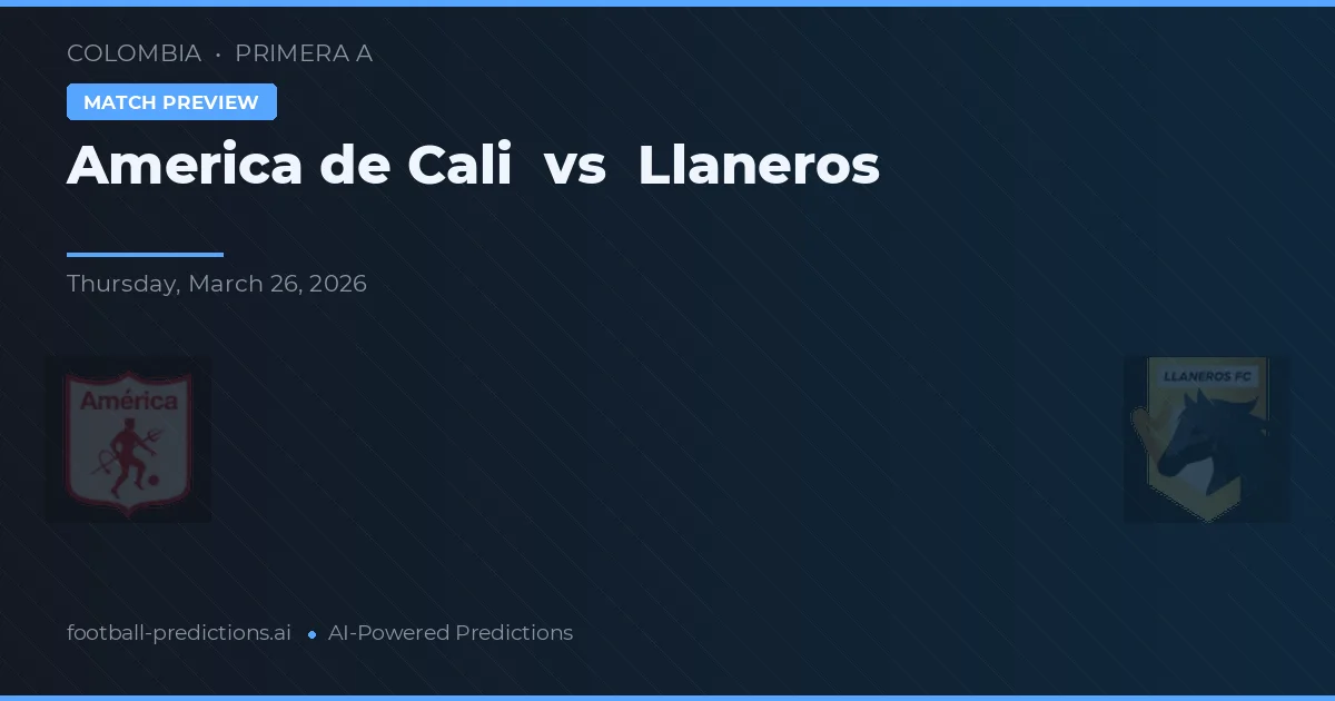 América de Cali vs Llaneros — předpověď a náhled zápasu