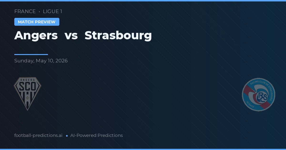 Angers vs Strasbourg — předpověď a náhled zápasu