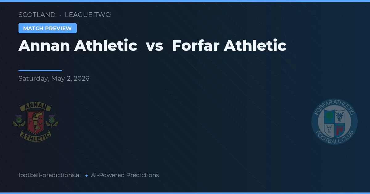 Annan Athletic vs Forfar Athletic preview