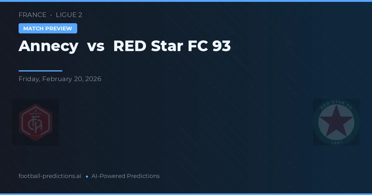 Annecy vs Red Star FC 93 — předpověď a náhled zápasu