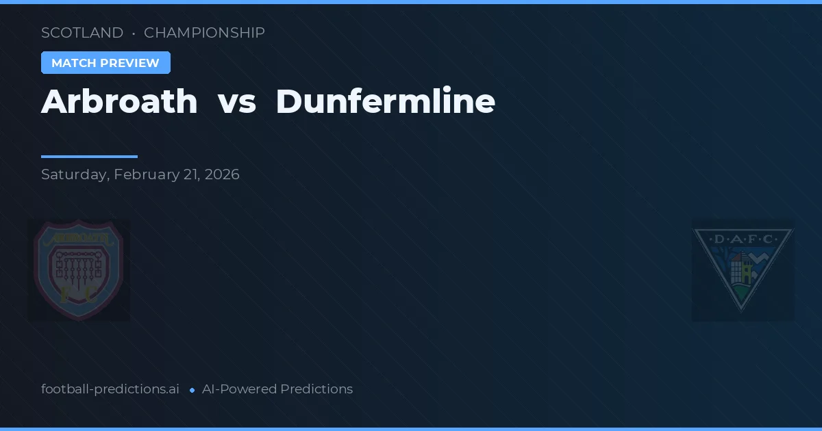 Arbroath vs Dunfermline Athletic — předpověď a náhled zápasu