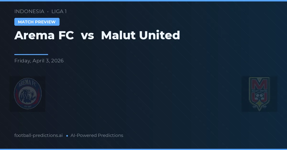 Arema FC vs Malut United — předpověď a náhled zápasu