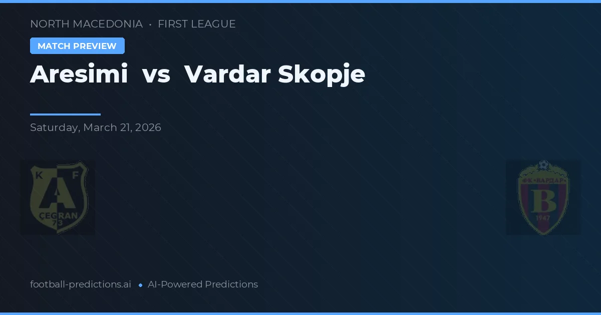 Aresimi vs Vardar Skopje — předpověď a náhled zápasu