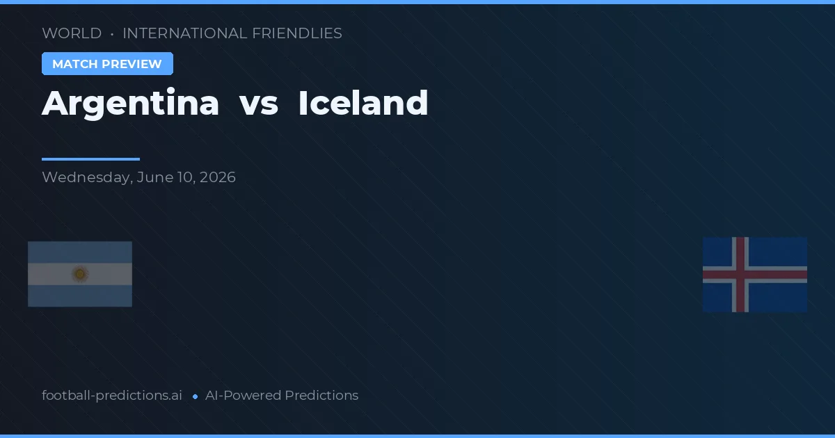 Argentina vs Island — předpověď a náhled zápasu
