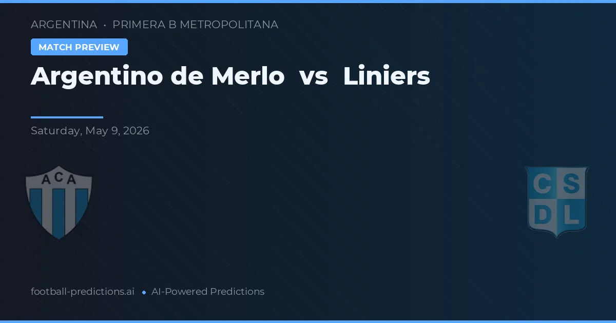 Argentino de Merlo vs Liniers — předpověď a náhled zápasu
