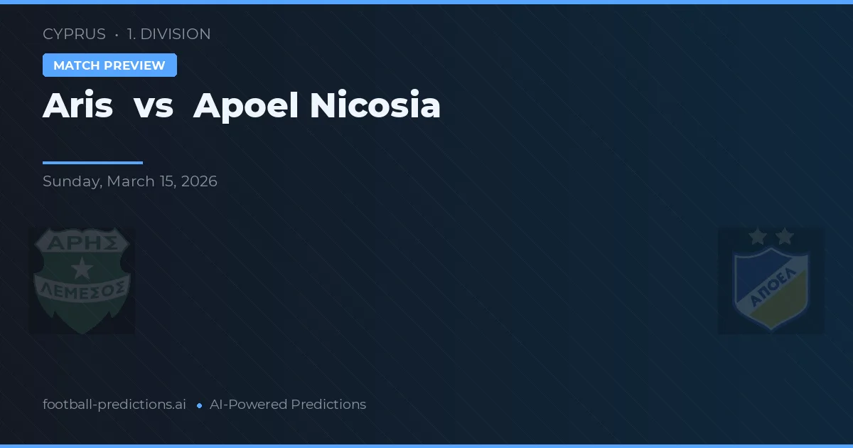 Aris Limassol vs Apoel Nikósie — předpověď a náhled zápasu