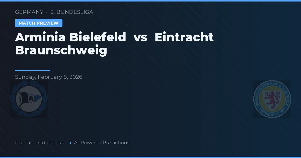 Arminia Bielefeld vs Eintracht Braunschweig — předpověď a náhled zápasu