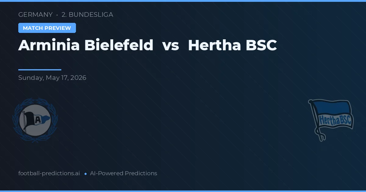 Arminia Bielefeld vs Hertha BSC — předpověď a náhled zápasu