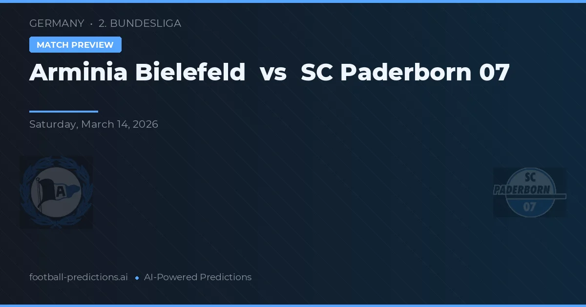 Arminia Bielefeld vs Paderborn 07 — předpověď a náhled zápasu