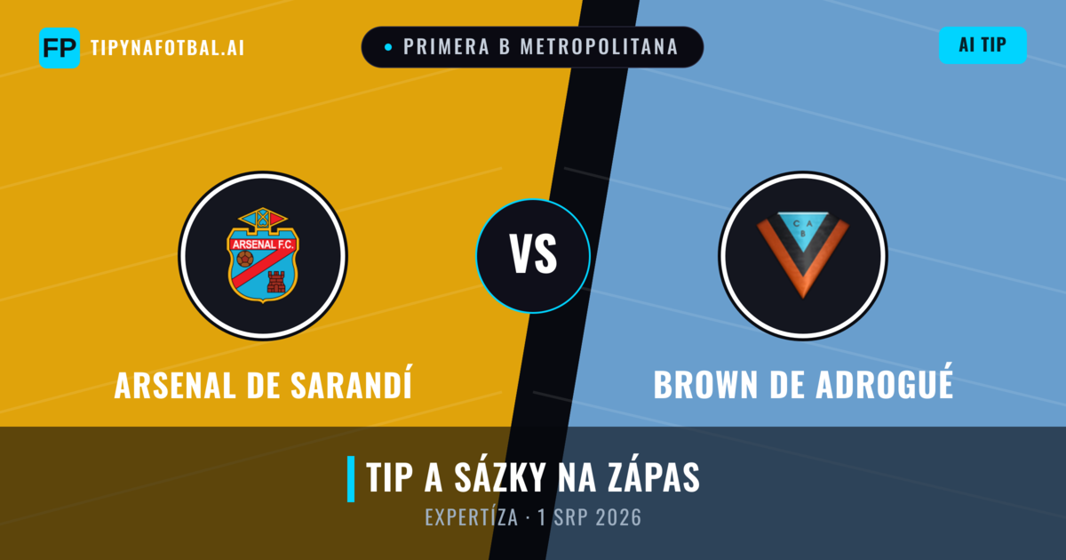 Arsenal de Sarandí vs Brown de Adrogué — předpověď a náhled zápasu