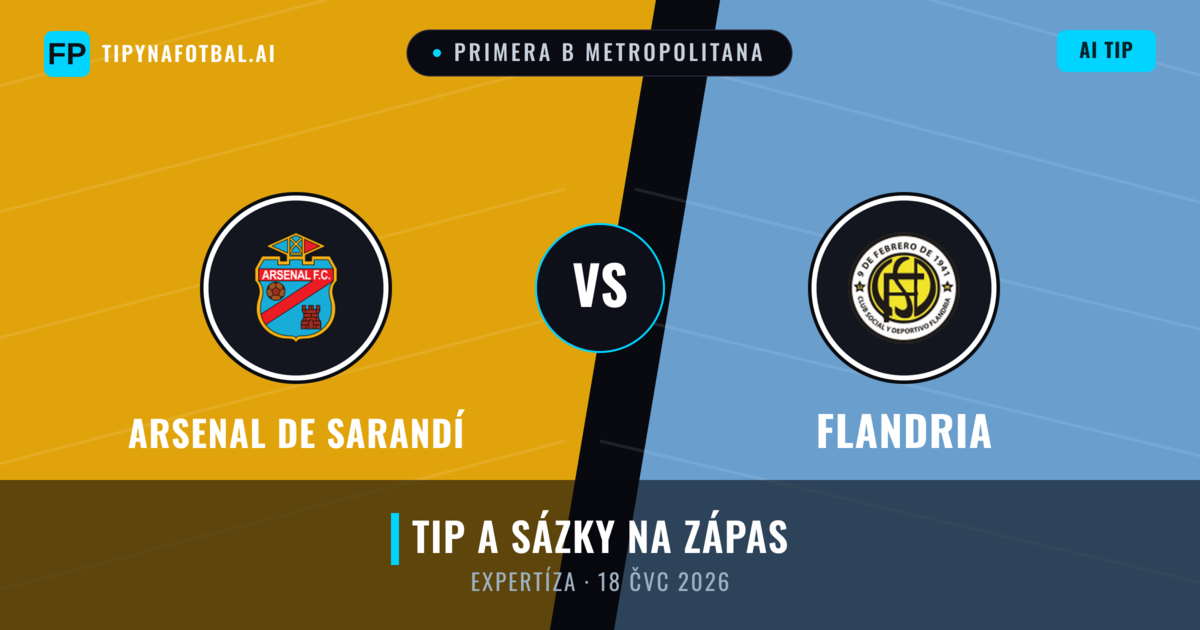 Arsenal de Sarandí vs Flandria — předpověď a náhled zápasu