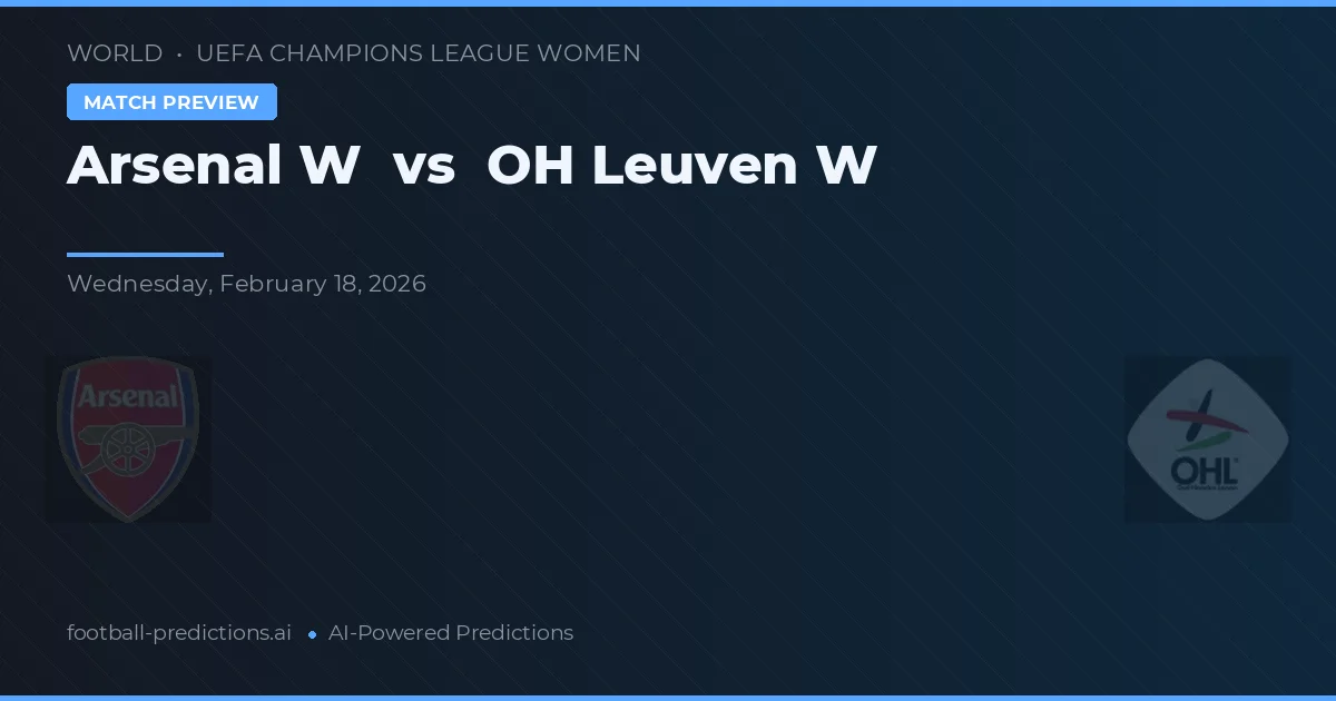 Arsenal W vs OH Leuven W — předpověď a náhled zápasu