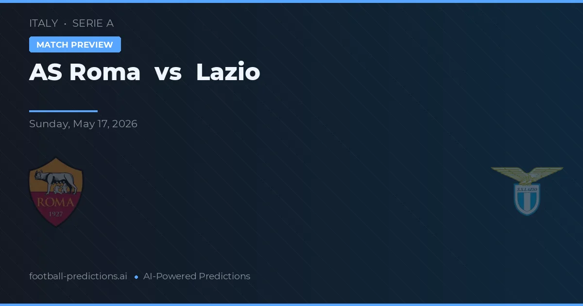 AS Řím vs Lazio — předpověď a náhled zápasu