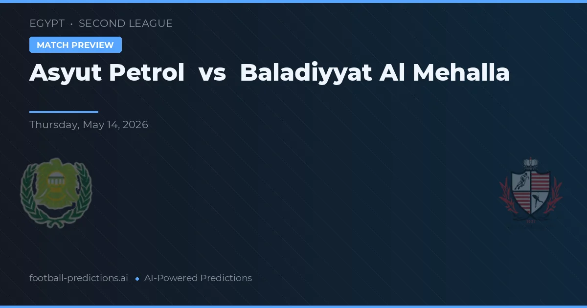 Asyut Petrol vs Baladiyyat Al Mehalla — předpověď a náhled zápasu