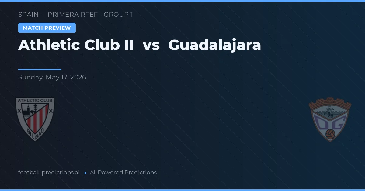 Athletic Bilbao II vs Guadalajara — předpověď a náhled zápasu