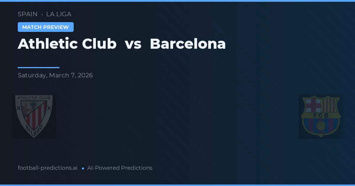 Athletic Bilbao vs Barcelona — předpověď a náhled zápasu