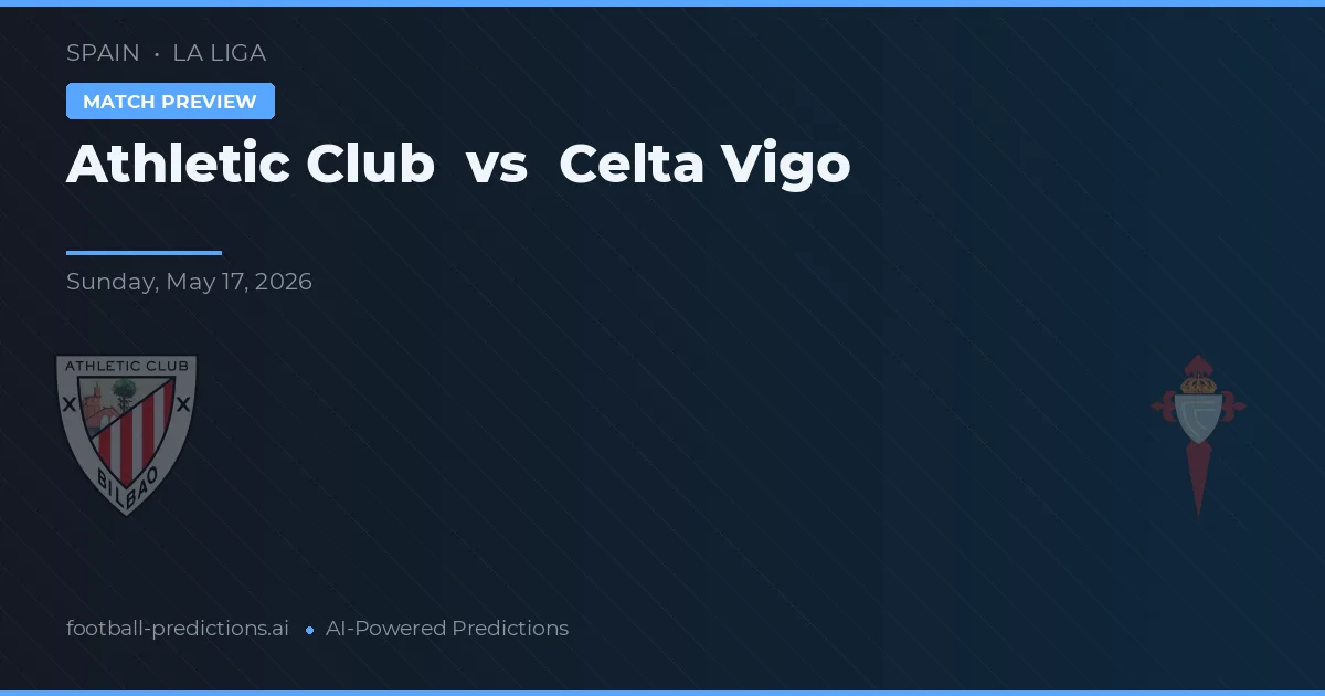Athletic Bilbao vs Celta Vigo — předpověď a náhled zápasu
