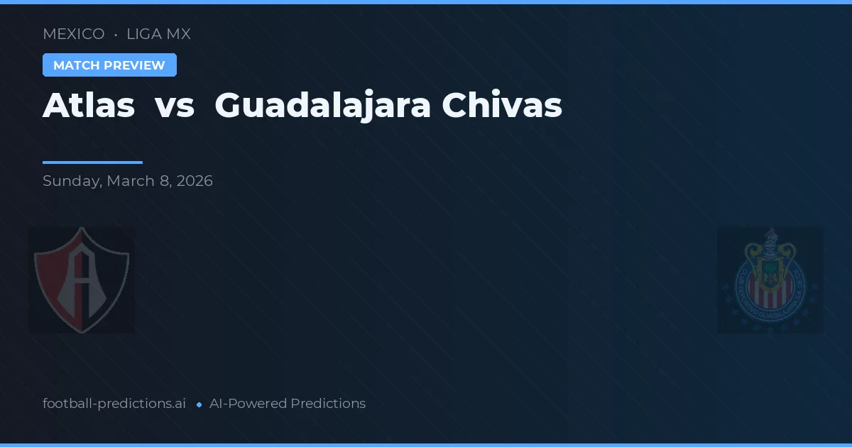 Atlas vs Guadalajara Chivas — předpověď a náhled zápasu