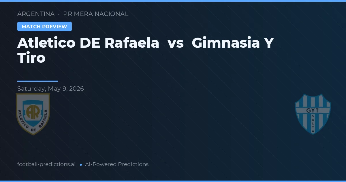 Atlético de Rafaela vs Gimnasia y Tiro — předpověď a náhled zápasu