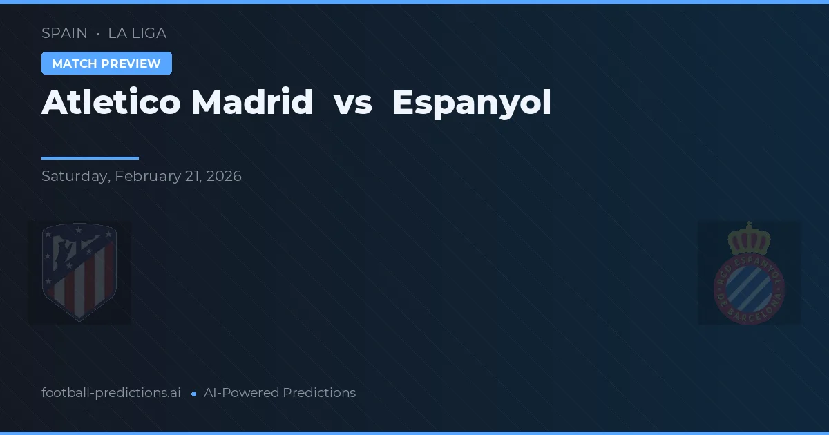 Atlético Madrid vs Espanyol — předpověď a náhled zápasu