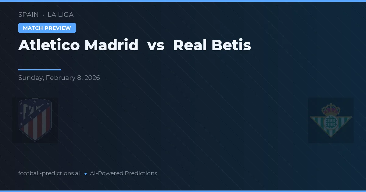 Atlético Madrid vs Real Betis — předpověď a náhled zápasu