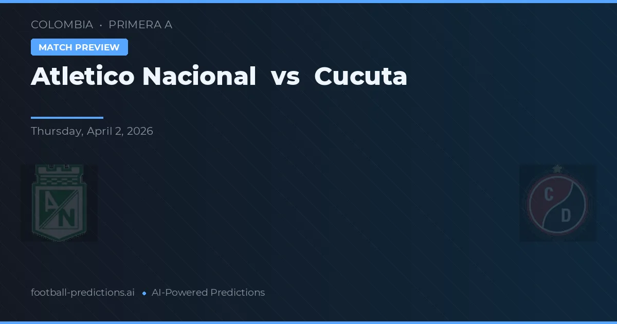 Atlético Nacional vs Cúcuta — předpověď a náhled zápasu