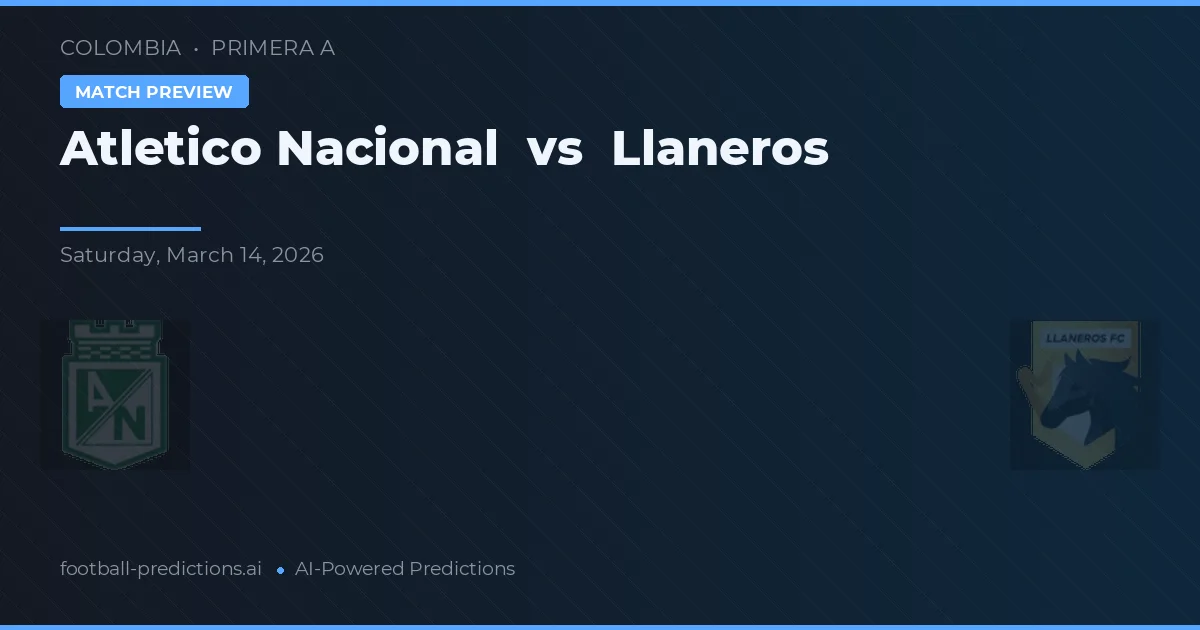 Atlético Nacional vs Llaneros — předpověď a náhled zápasu