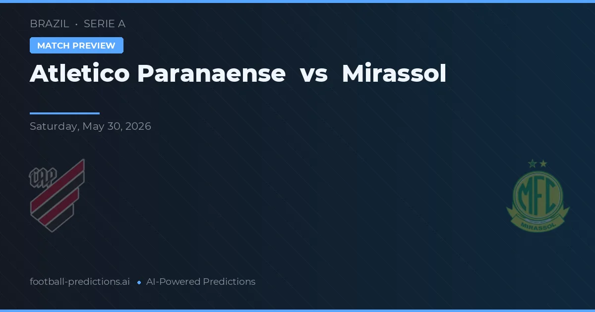Atlético Paranaense vs Mirassol — předpověď a náhled zápasu