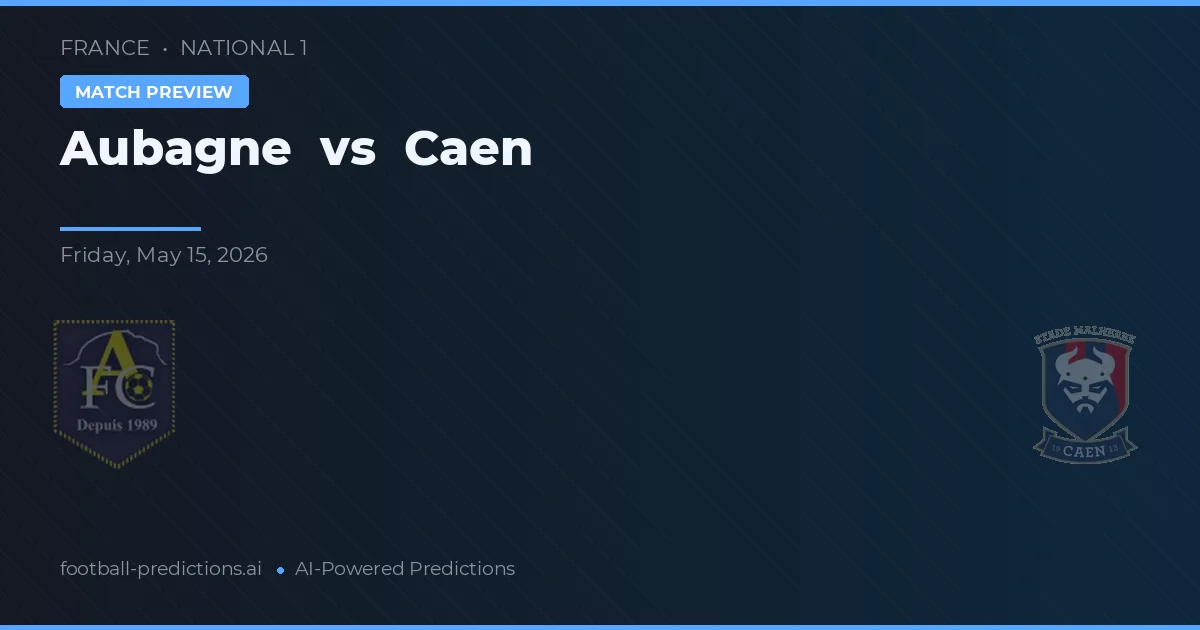 Aubagne vs Caen — předpověď a náhled zápasu