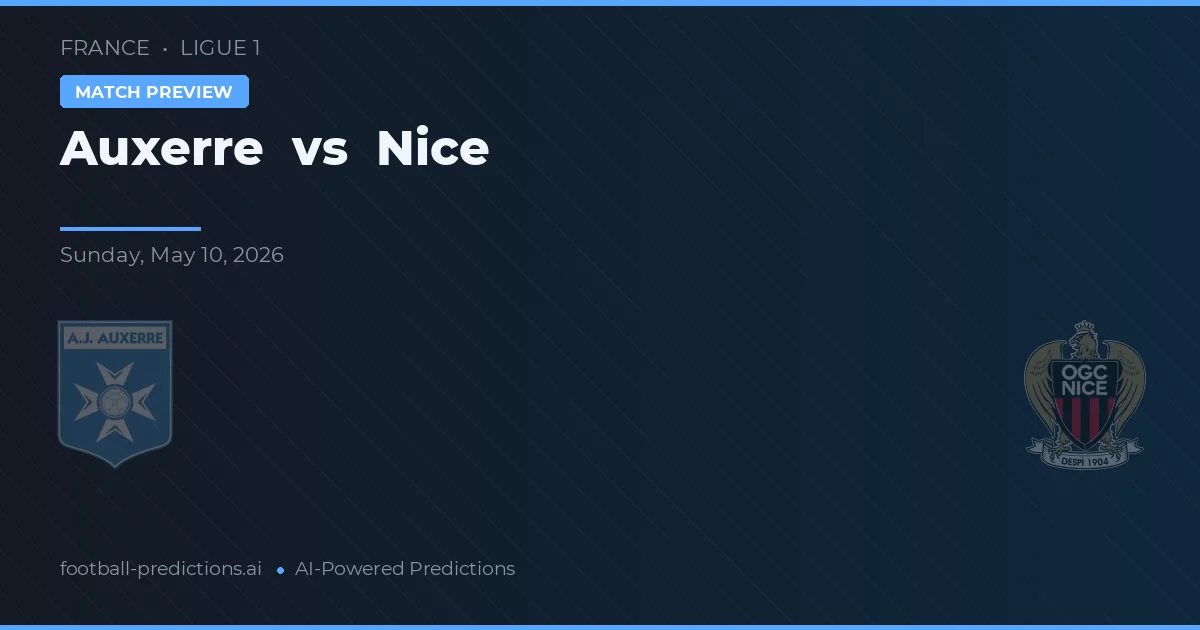 Auxerre vs Nice — předpověď a náhled zápasu
