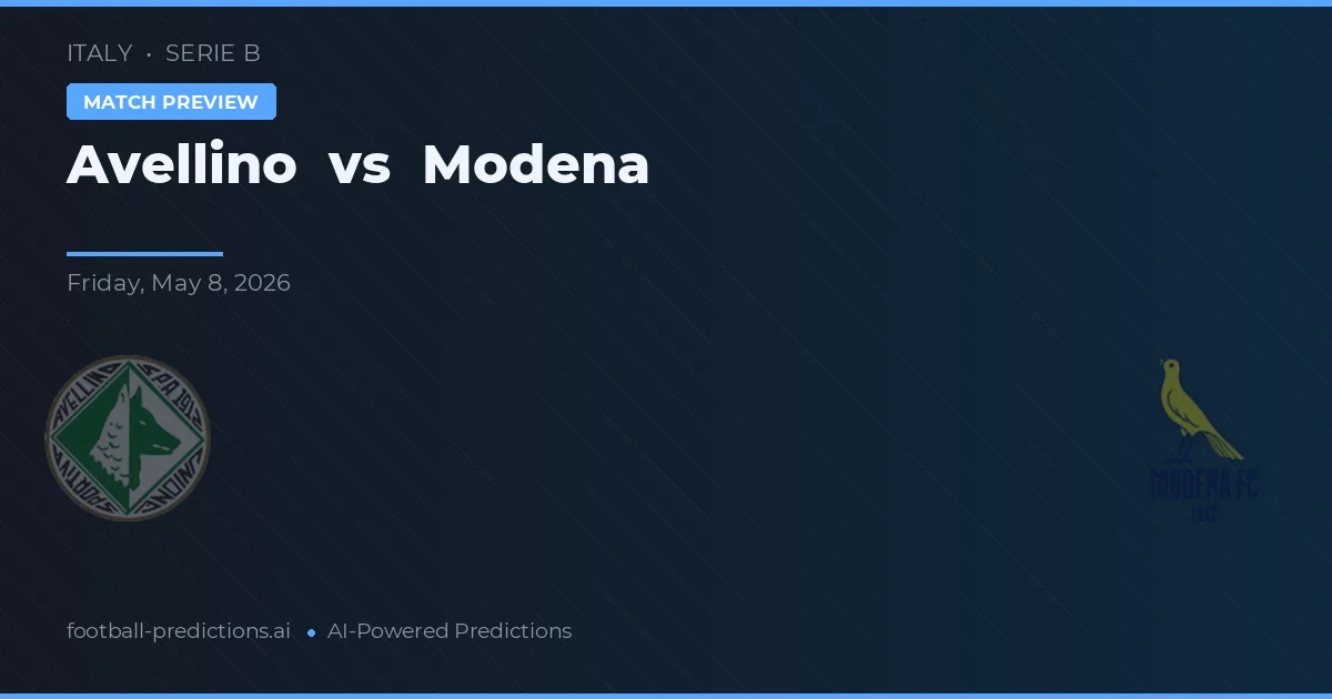 Avellino vs Modena — předpověď a náhled zápasu