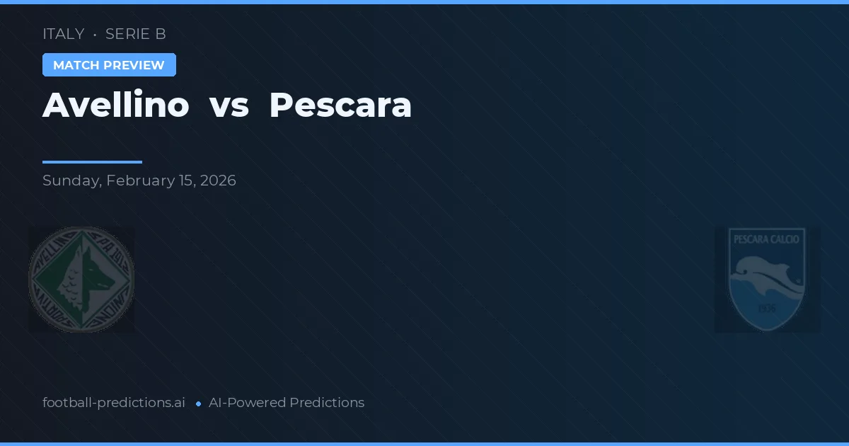 Avellino vs Pescara — předpověď a náhled zápasu