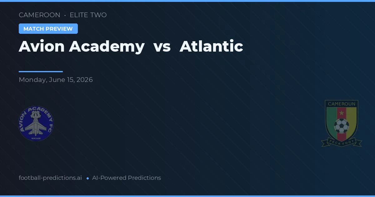 Avion Akademie vs Atlantik — předpověď a náhled zápasu