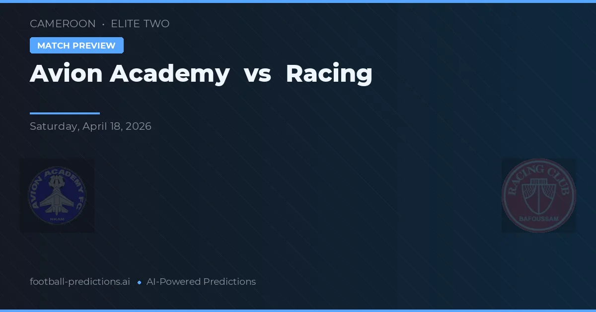 Avion Akademie vs Racing — předpověď a náhled zápasu