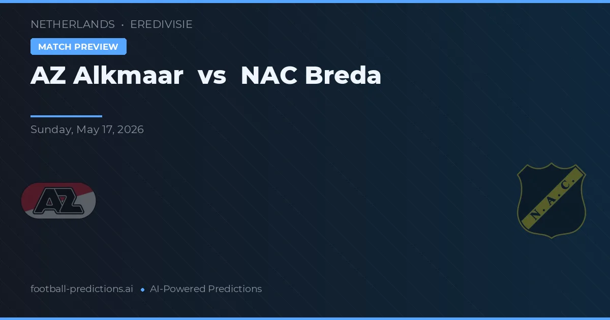 AZ Alkmaar vs NAC Breda — předpověď a náhled zápasu
