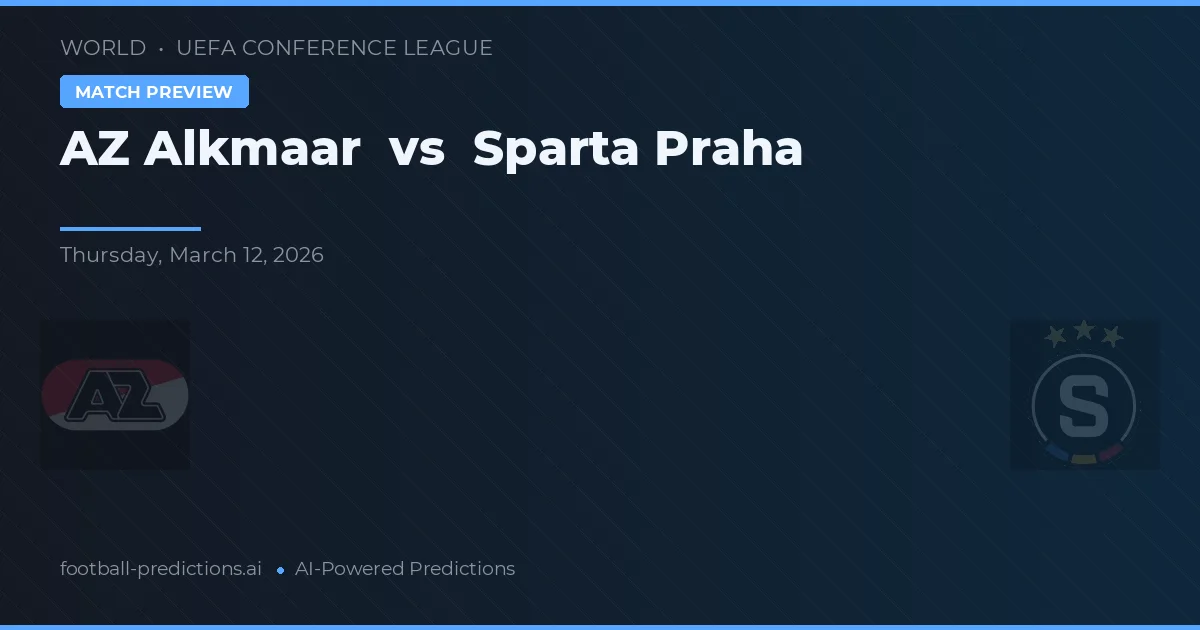 AZ Alkmaar vs Sparta Praha — předpověď a náhled zápasu