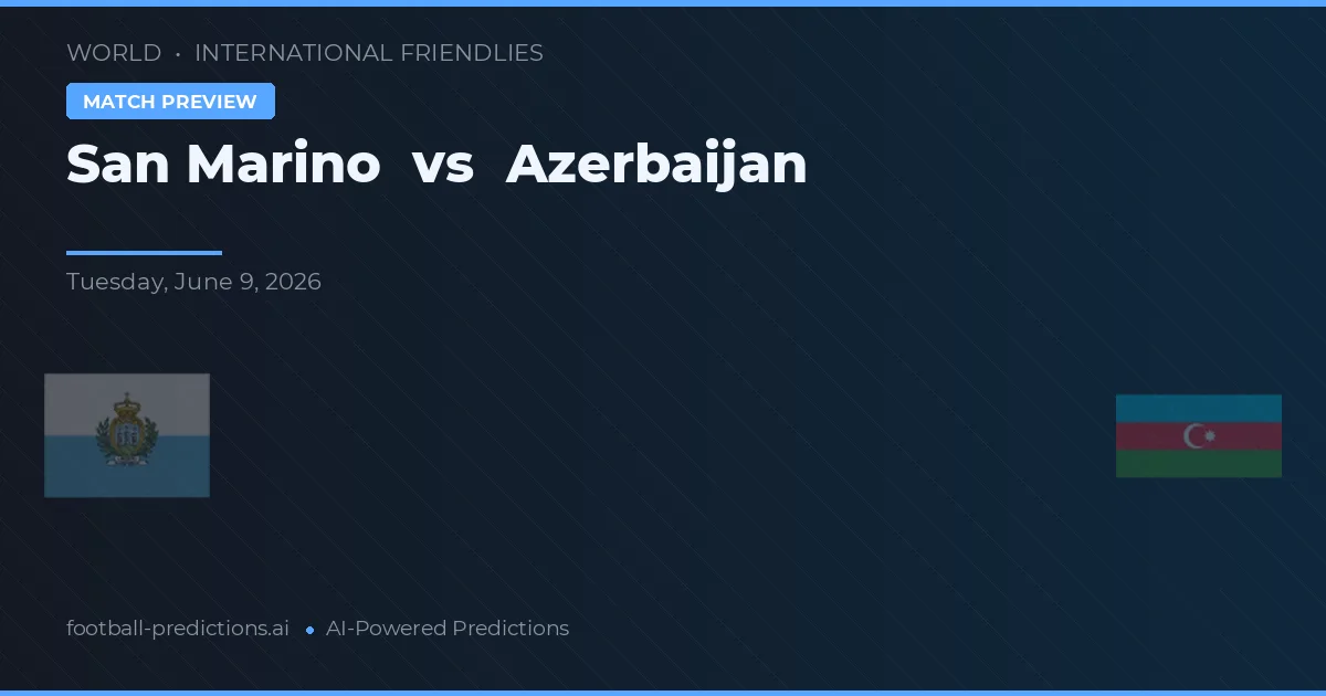 Ázerbájdžán vs San Marino — předpověď a náhled zápasu