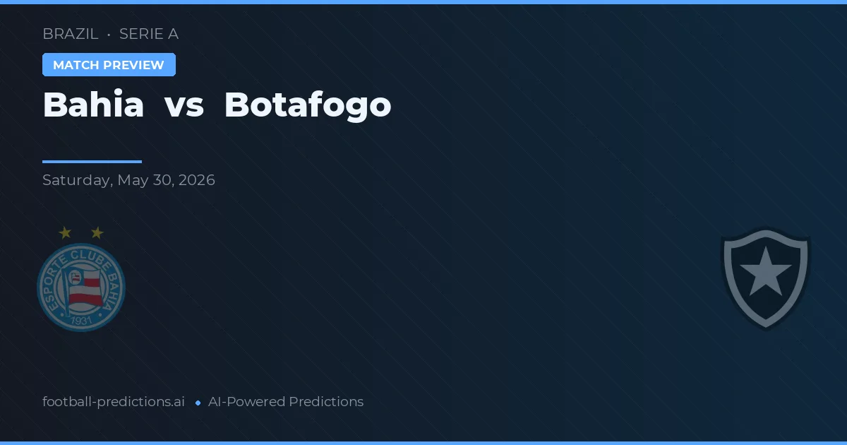 Bahia vs Botafogo — předpověď a náhled zápasu