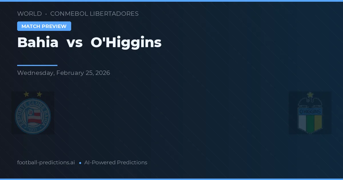 Bahia vs O'Higgins — předpověď a náhled zápasu