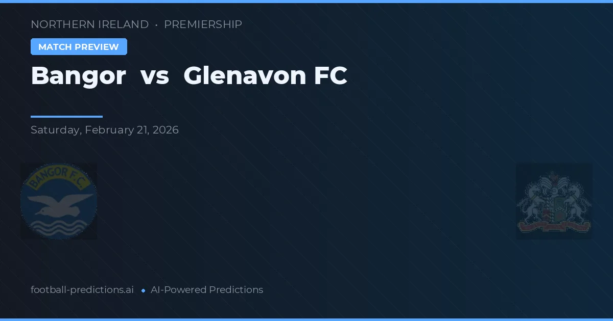 Bangor vs Glenavon FC — předpověď a náhled zápasu
