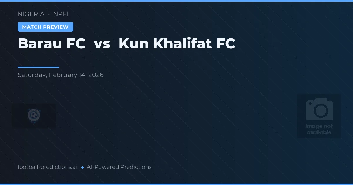 Barau FC vs Kun Khalifat FC — předpověď a náhled zápasu