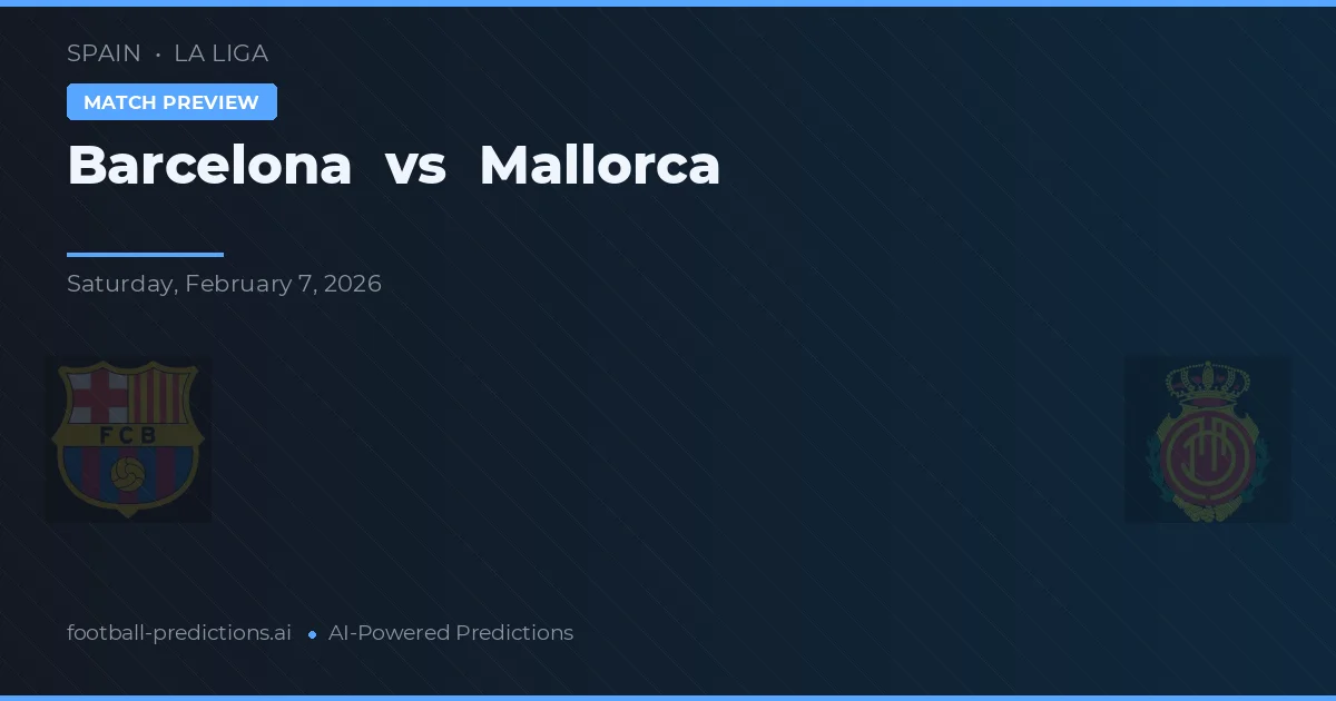 Barcelona vs Mallorca — předpověď a náhled zápasu