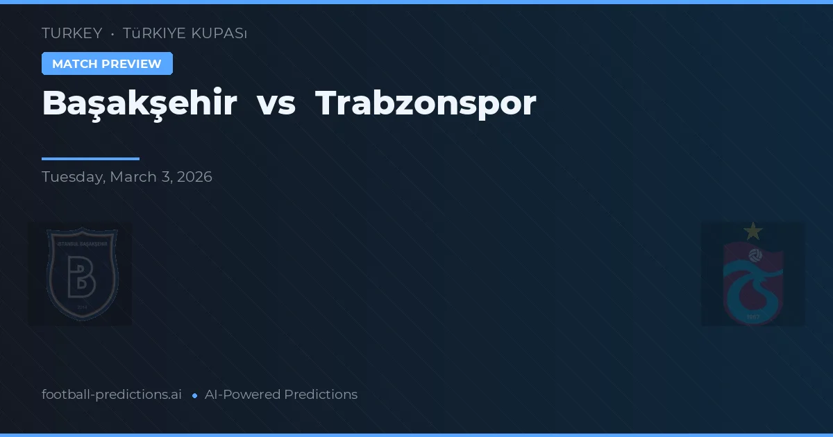 Başakşehir vs Trabzonspor — předpověď a náhled zápasu