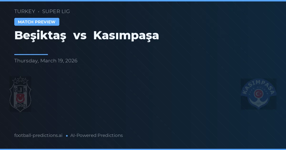 Beşiktaş vs Kasımpaşa — předpověď a náhled zápasu