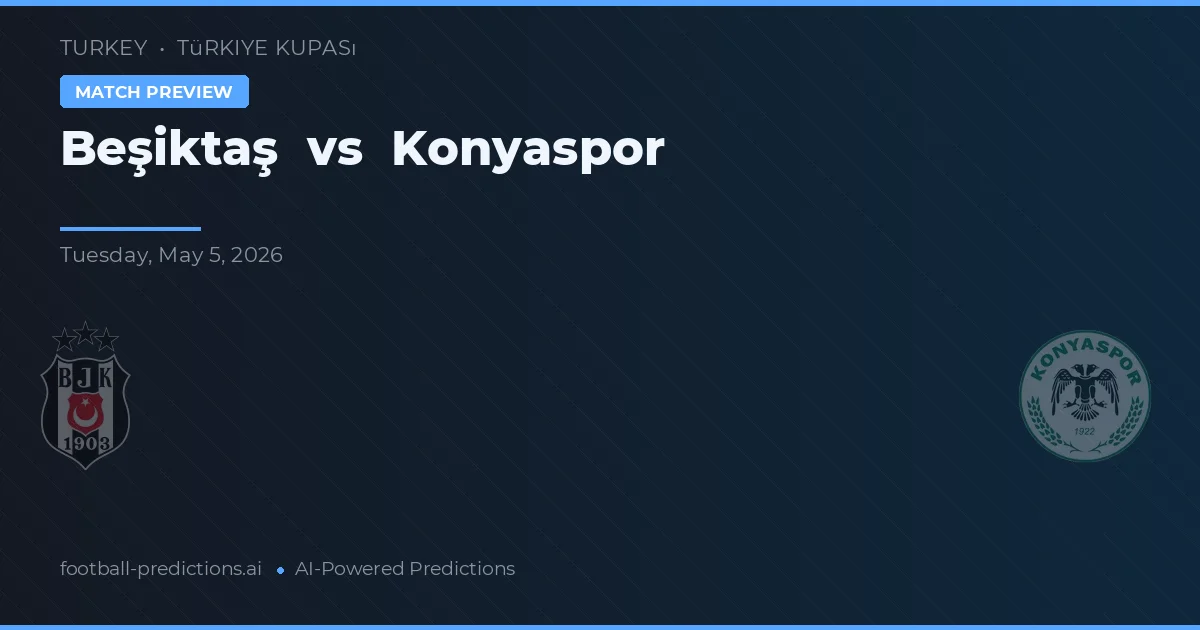 Beşiktaş vs Konyaspor — předpověď a náhled zápasu