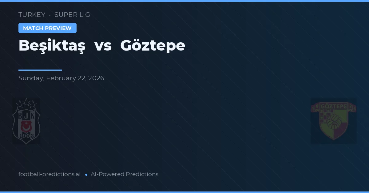 Beşiktaş vs Göztepe — předpověď a náhled zápasu