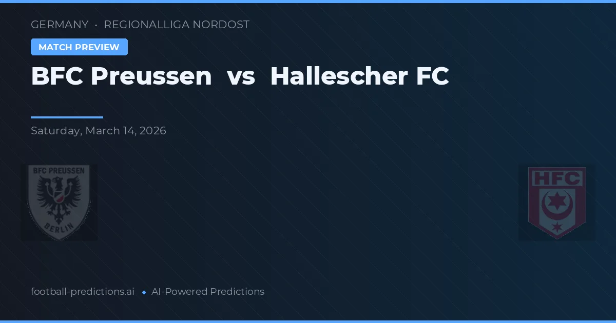 BFC Preussen vs Hallescher FC — předpověď a náhled zápasu